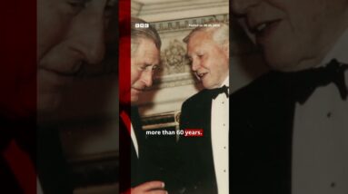 King Charles's birthday message to Sir David Attenborough. #BBCNews