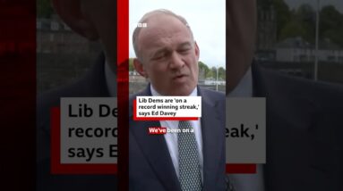 Lib Dems are 'on a record winning streak,' says leader Ed Davey. #BBCNews