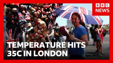 Hottest UK May day record broken again as temperature hits 35C in London | BBC News