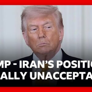 Trump says Iran’s response to his peace plan “totally unacceptable” | BBC News