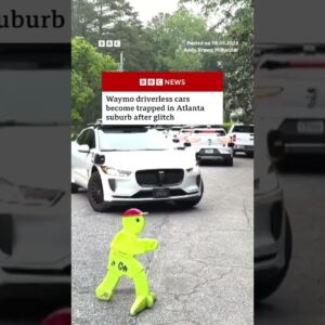 Atlanta residents plagued by Waymo cars circling neighbourhood. #Waymo #Atlanta #BBCNews