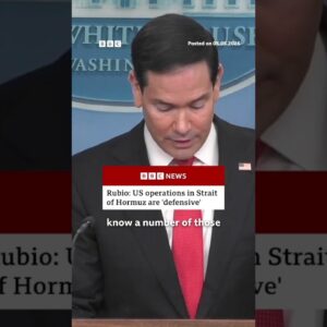 Rubio says objectives of “Operation Epic Fury’ have concluded. #USNews #BBCNews