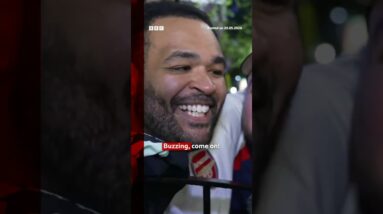 Arsenal fans were in party mode after winning their first Premier League title in 22 years. #BBCNews