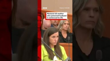 Moment US mother who poisoned husband is sentenced to life. #Utah #BBCNews