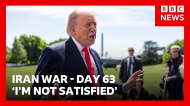 Trump repeats that he is 'not happy' with Iran as deadline to seek approval for war looms | BBC News