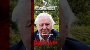 David Attenborough 'completely overwhelmed' by the number of birthday messages. #BBCNews