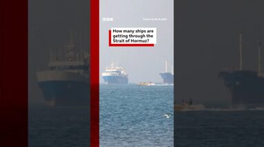 How many ships are getting through the Strait of Hormuz? #Iran #US #BBCNews