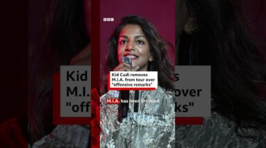 Rapper Kid Cudi removes British star M.I.A. from tour. #MIA #KidCudi #BBCNews
