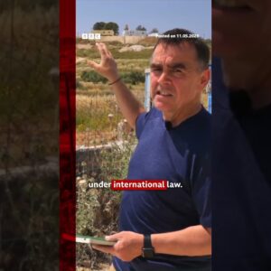 West Bank settlers forced Palestinian to dig up his dad's grave. #WestBank #Israel #BBCNews