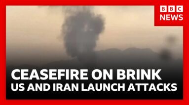 Ceasefire on brink: Trump says Iran will be “blown off face of earth” it it hits US ships | BBC News