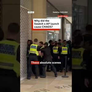 Why did the Swatch x Audemars Piguet launch cause chaos? #Swatch #AudemarsPiguet #BBCNews