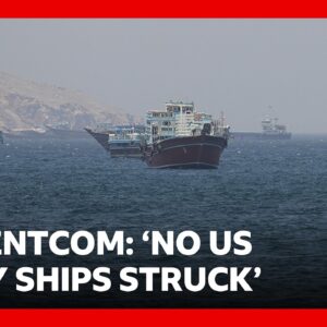 US denies Iranian claim that it hit American warship trying to enter Strait of Hormuz | BBC News