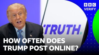 The patterns behind Trump's social media posts | BBC News