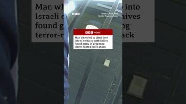 Small boat migrant guilty of attempting knife attack on Israeli embassy London. #London #BBCNews