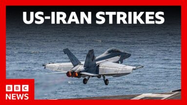 US strikes Iran targets for second time in three days | BBC News