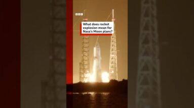 What does rocket explosion mean for Nasa’s Moon plans? #BBCNews