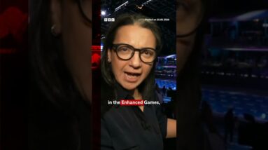 Who beat a world record at the Enhanced Games? #LasVegas #BBCNews