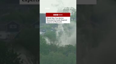 World War Two device disarmed by bomb disposal experts in Plymouth, UK. #WW2 #BBCNews