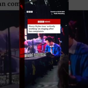 Harry Styles tour 'actively working' on staging after fan complaints. #BBCNews