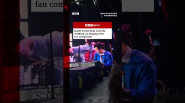 Harry Styles tour 'actively working' on staging after fan complaints. #BBCNews