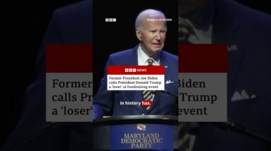Former US President Joe Biden launched attack on President Donald Trump at gala event. #BBCNews