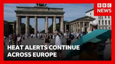 Europe's deadly heatwave breaks German record and halts public events | BBC News