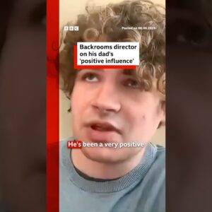 Backrooms director on his dad's 'positive influence'. #KaneParsons #Backrooms #BBCNews
