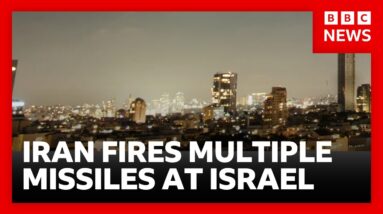 Iran fires multiple missiles at Israel in new threat to ceasefire | BBC News