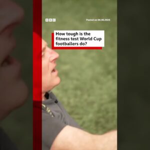 How tough is the fitness test World Cup footballers do? #FifaWorldCup2026 #BBCNews
