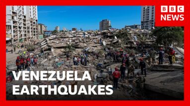 At least 1,450 killed in Venezuela earthquakes as rescue teams' hopes fading | BBC News