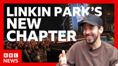 Linkin Park on their favourite UK rappers, gaming and headlining Download | BBC News