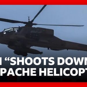 Trump says Iran shot down US Apache helicopter and vows to respond | BBC News