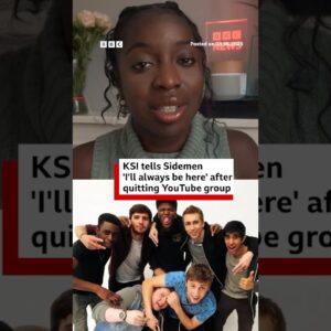 KSI tells Sidemen 'I'll always be here' after quitting YouTube group. #BBCNews
