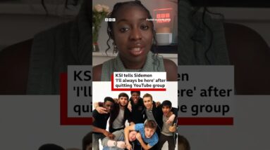 KSI tells Sidemen 'I'll always be here' after quitting YouTube group. #BBCNews
