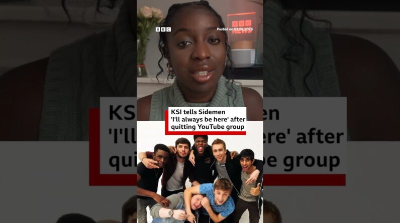 KSI tells Sidemen 'I'll always be here' after quitting YouTube group. #BBCNews