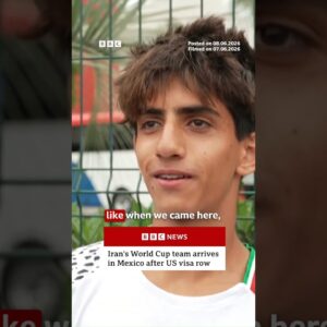 Iran's World Cup team lands in Mexico amid US visa row. #Iran #WorldCup #BBCNews