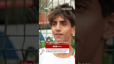 Iran's World Cup team lands in Mexico amid US visa row. #Iran #WorldCup #BBCNews