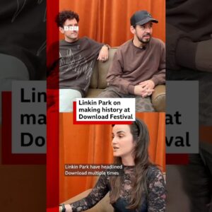 Linkin Park on making history at Download Festival.  #LinkinPark #DownloadFestival #BBCNews
