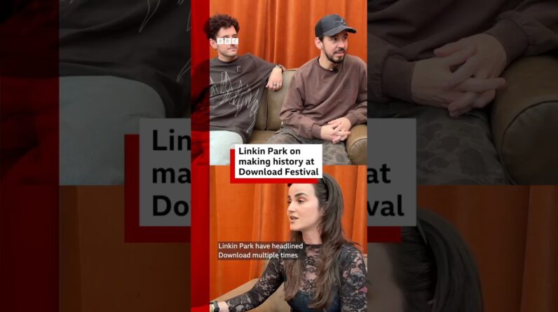 Linkin Park on making history at Download Festival.  #LinkinPark #DownloadFestival #BBCNews