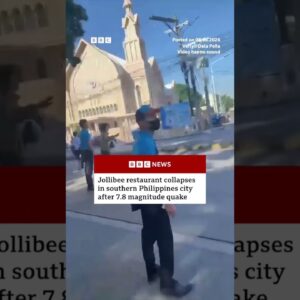 Jollibee restaurant collapses in southern Philippines city after earthquake | BBCNews