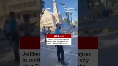 Jollibee restaurant collapses in southern Philippines city after earthquake | BBCNews