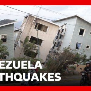 Rescuers searching rubble after Venezuela's strongest earthquake since 1900 | BBC News