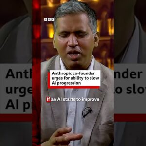 Anthropic co-founder called for the ability to slow progression of AI. #AI #BBCNews