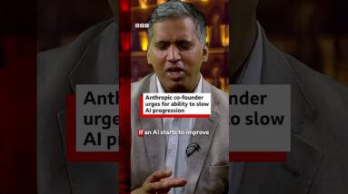 Anthropic co-founder called for the ability to slow progression of AI. #AI #BBCNews