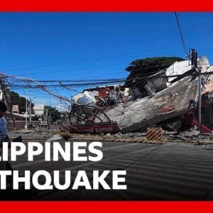 At least 32 dead after major earthquake hits southern Philippines | BBC News