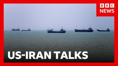 US-Iran talks to begin in Switzerland as Tehran says it closed Strait of Hormuz | BBC News