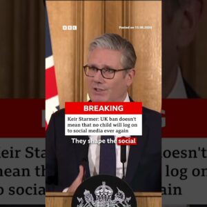 Keir Starmer: UK ban doesn't mean that no child will log on to social media ever again. #BBCNews