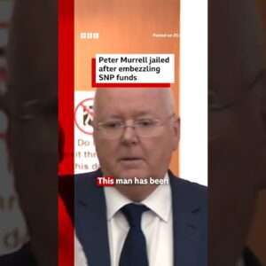 Former SNP chief executive Peter Murrell jailed for embezzling party funds. #BBCNews