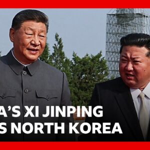 China’s Xi Jinping lands in North Korea to meet Kim Jong Un in rare visit | BBC News