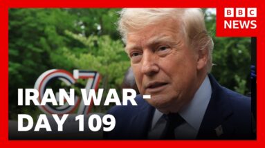 Trump says Iran will 'never have a nuclear weapon’, as he attends G7 summit | BBC News